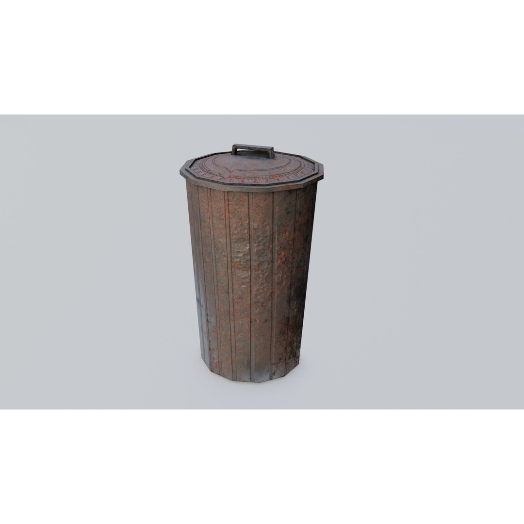 Construction Site Props 3D Model – Low Poly Game Ready Asset, FBX, OBJ - View 9