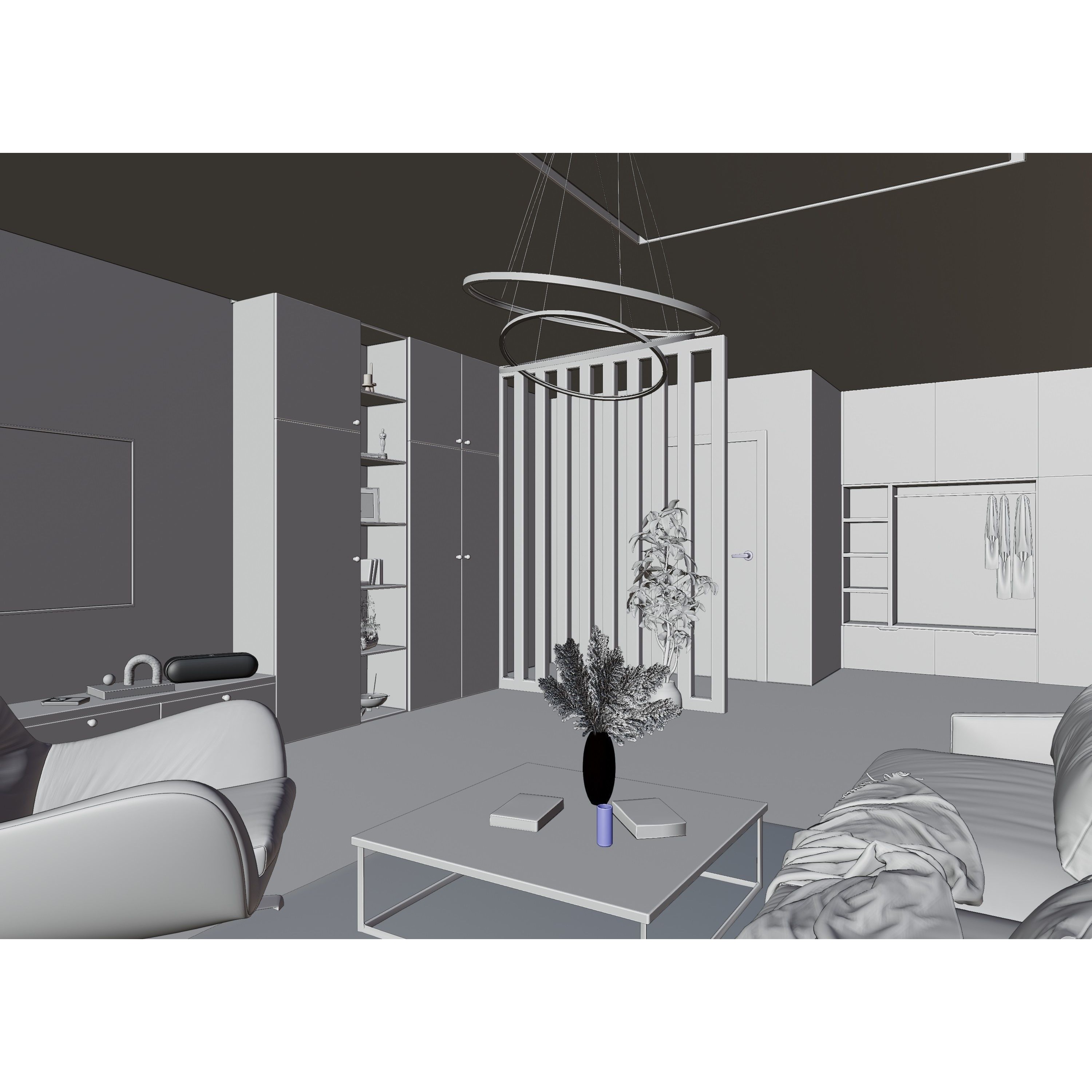 Modern Apartment Scene - High-Quality 3D Model - View 17