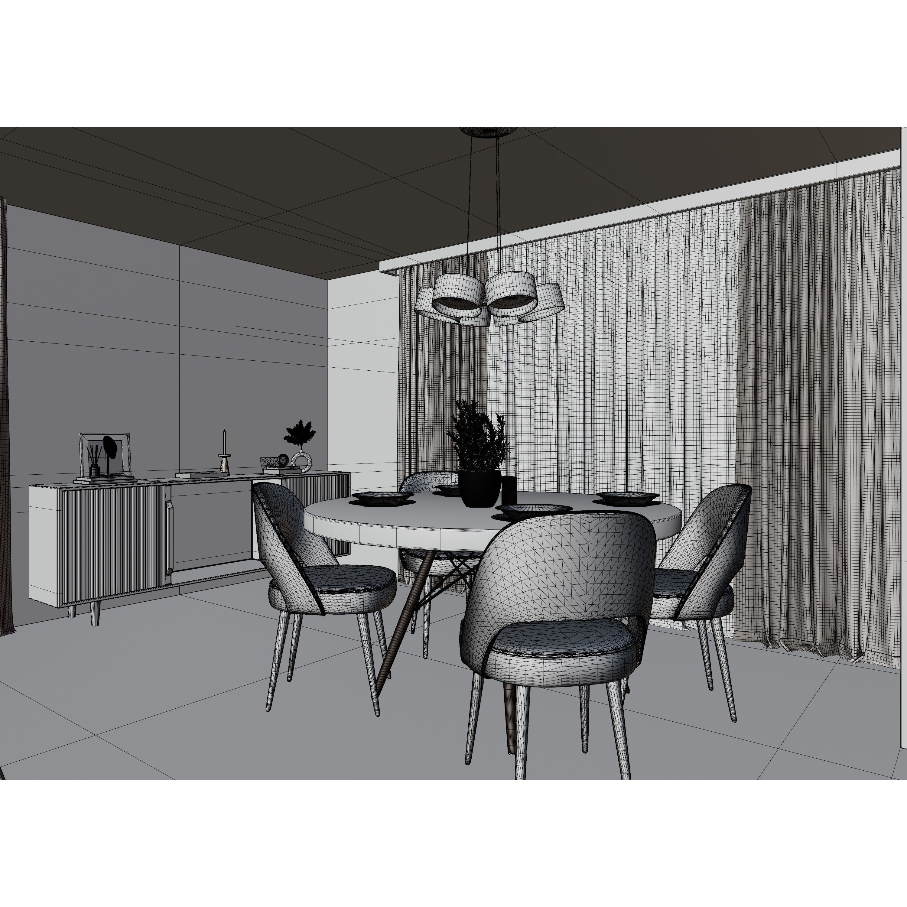 Modern Apartment Scene - High-Quality 3D Model - View 20