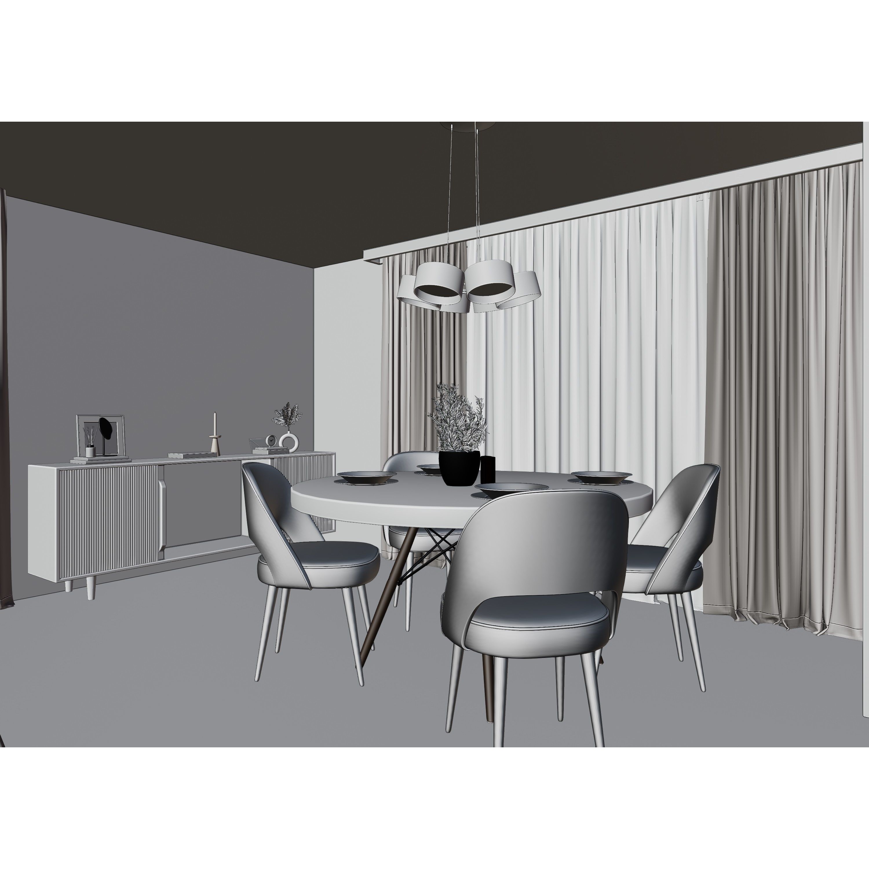 Modern Apartment Scene - High-Quality 3D Model - View 21