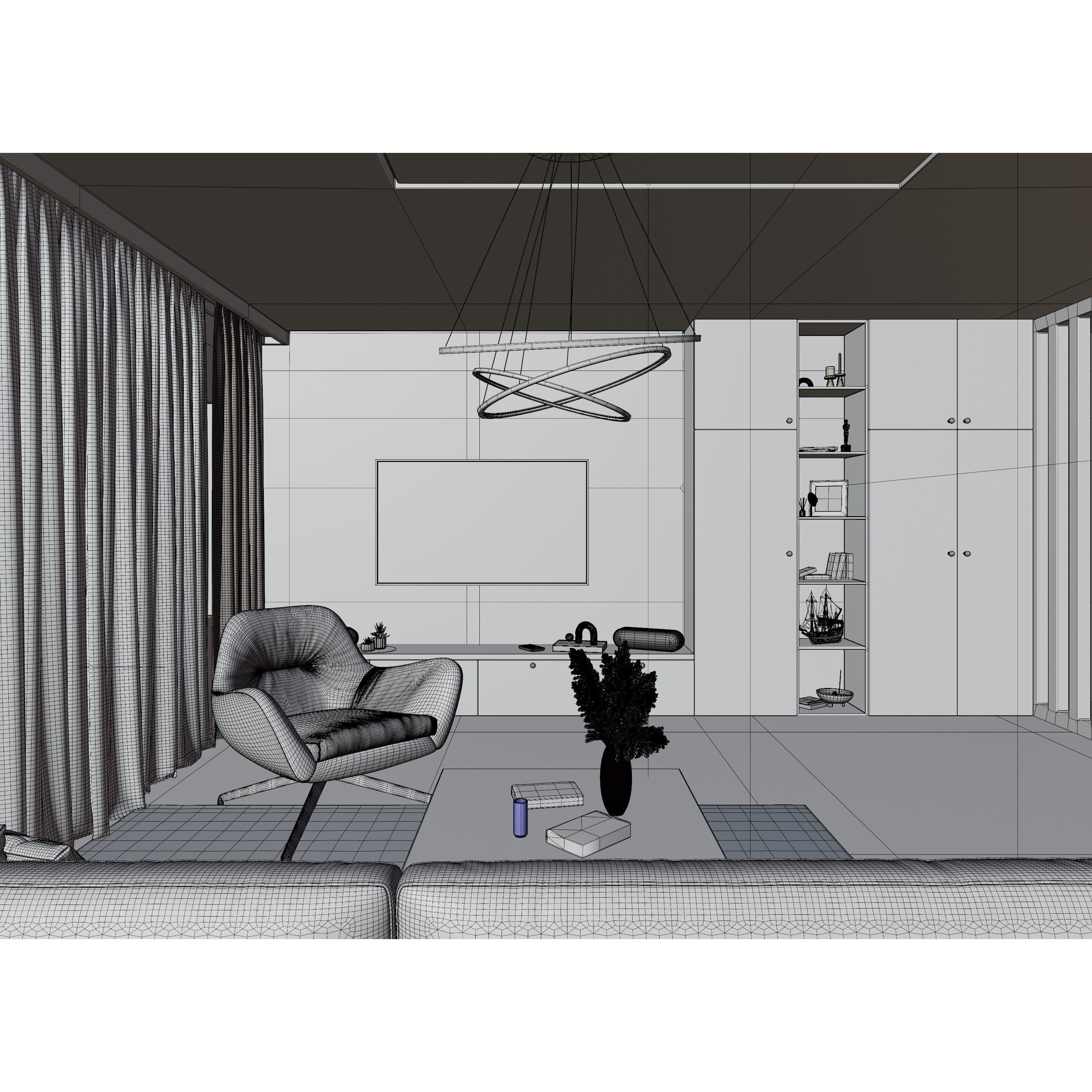 Modern Apartment Scene - High-Quality 3D Model - View 26