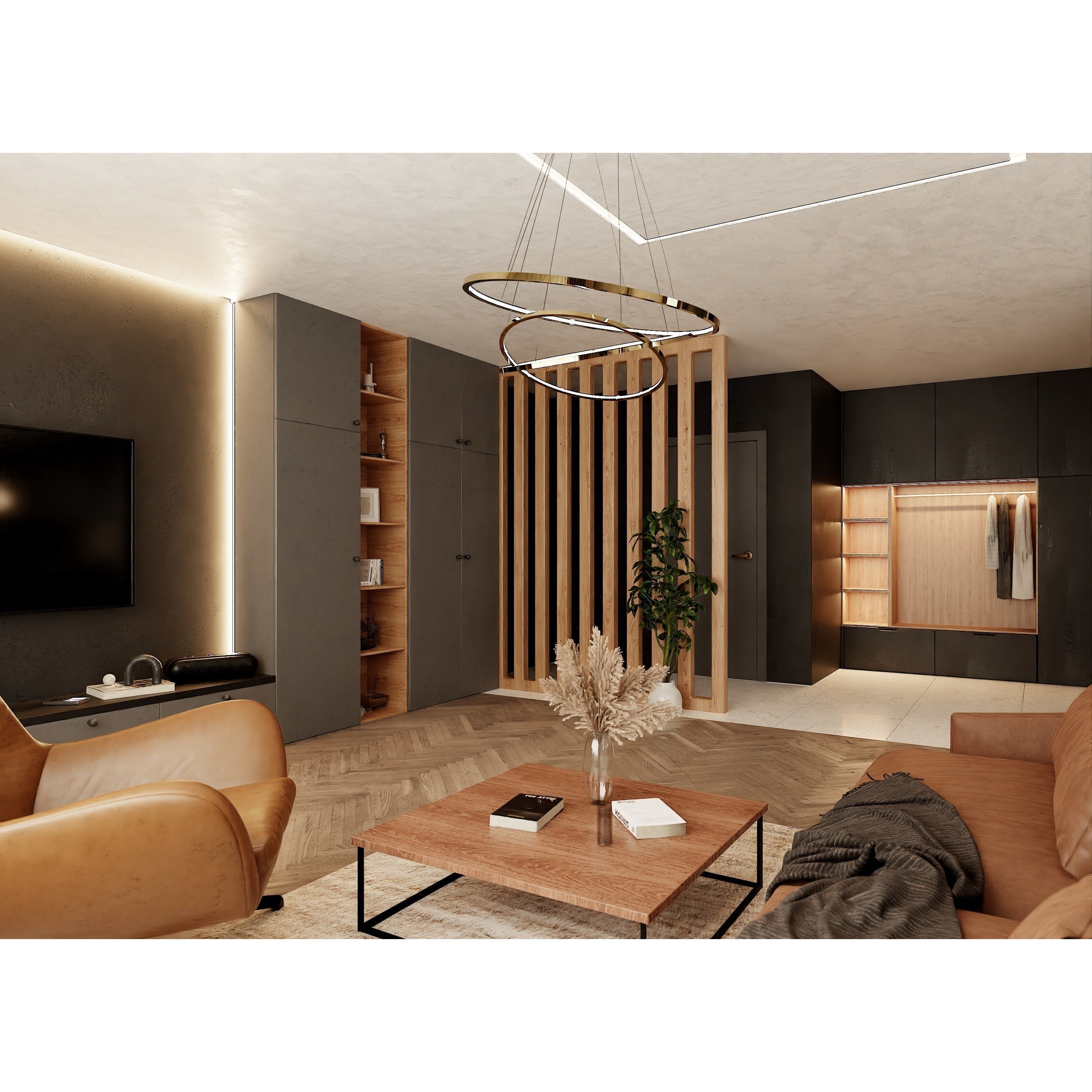 Modern Apartment Scene - High-Quality 3D Model - View 4