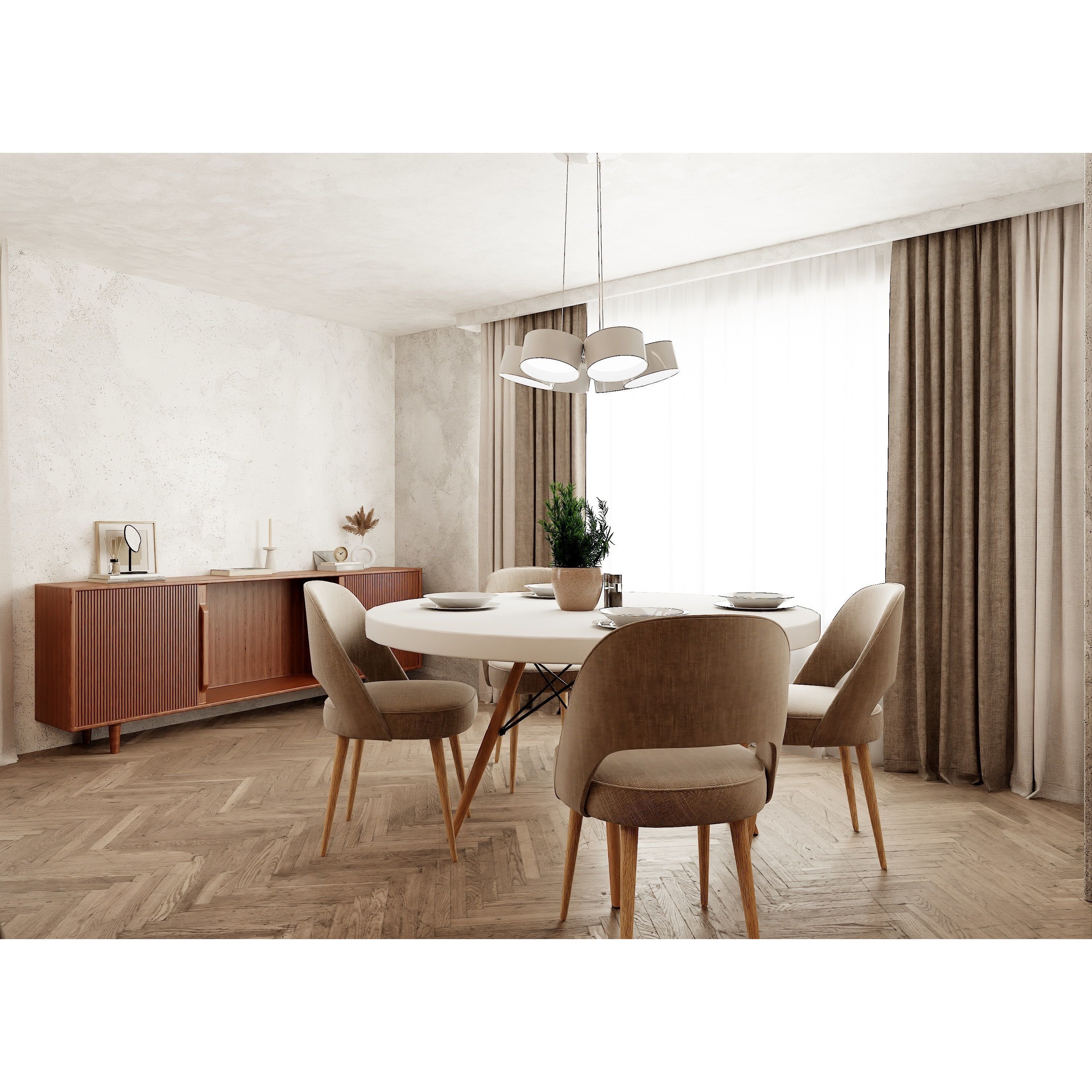 Modern Apartment Scene - High-Quality 3D Model - View 6