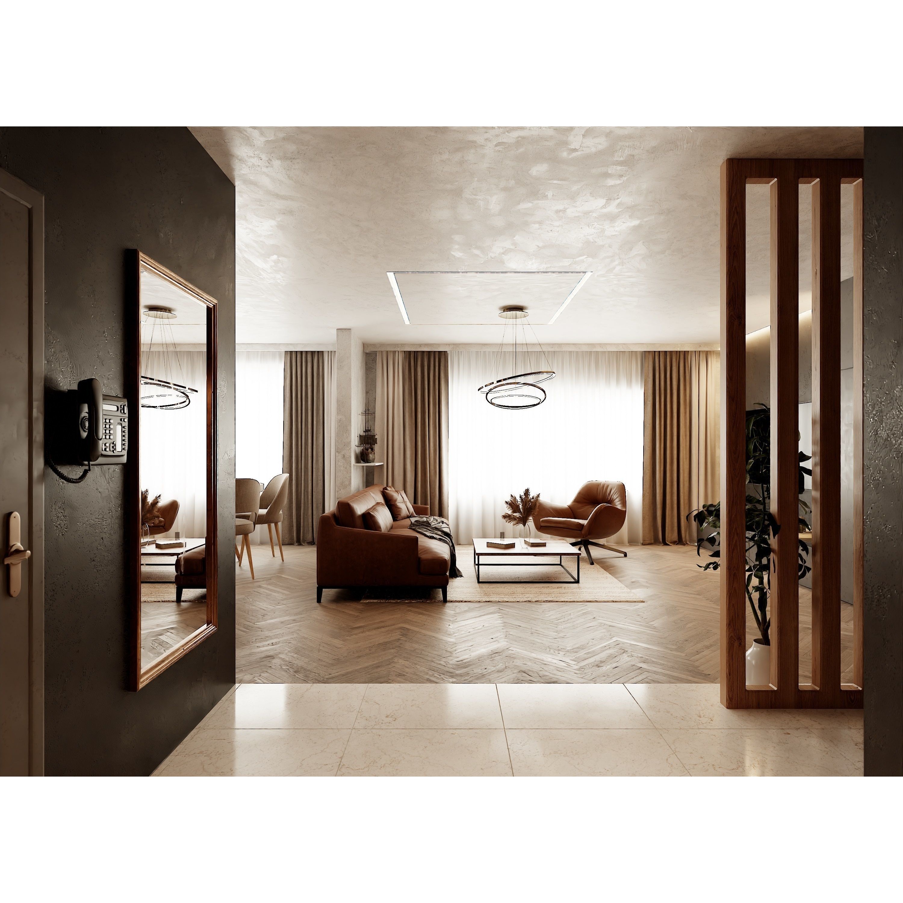 Modern Apartment Scene - High-Quality 3D Model - View 8