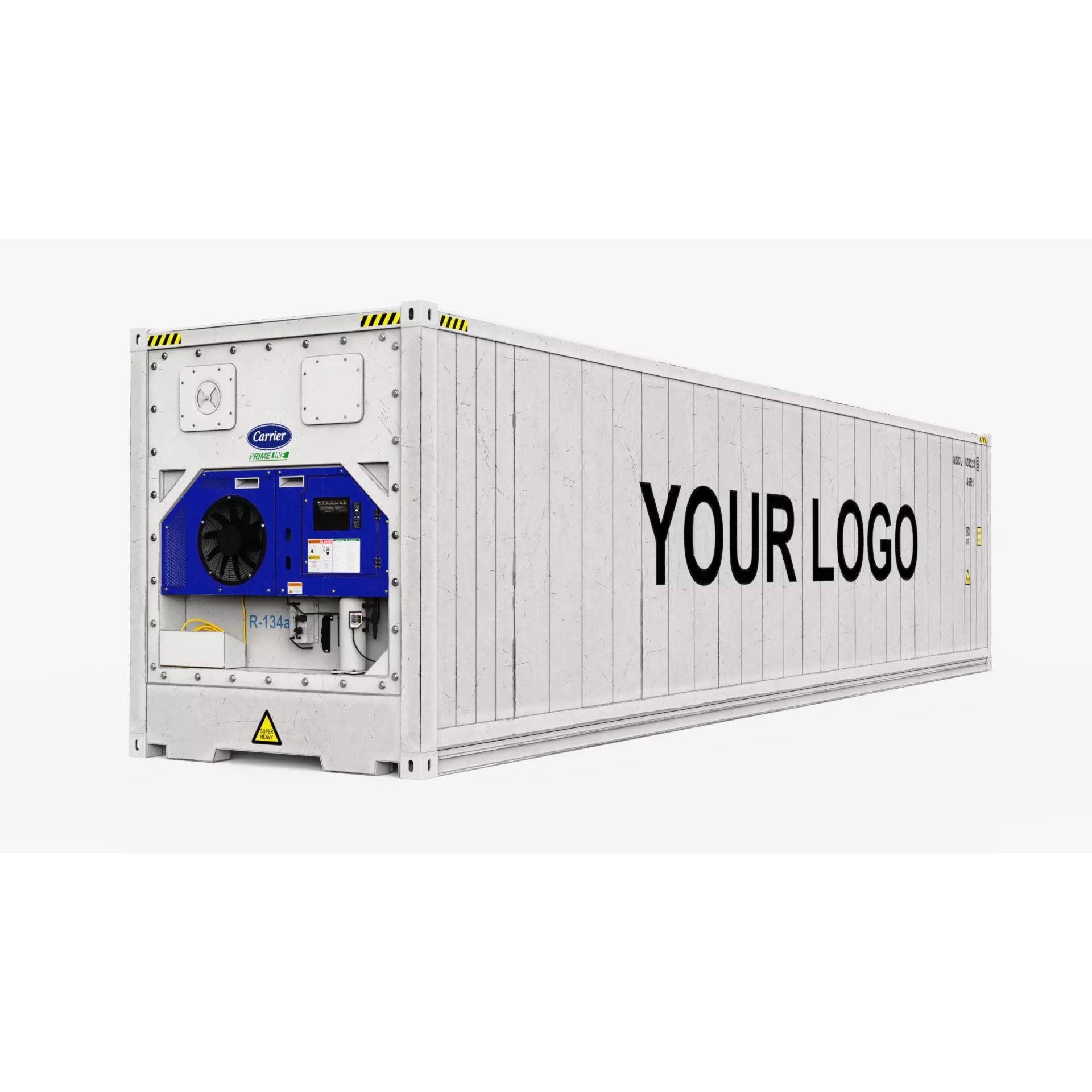 40ft Generic Reefer Container - Game-Ready 3D Model - View 2