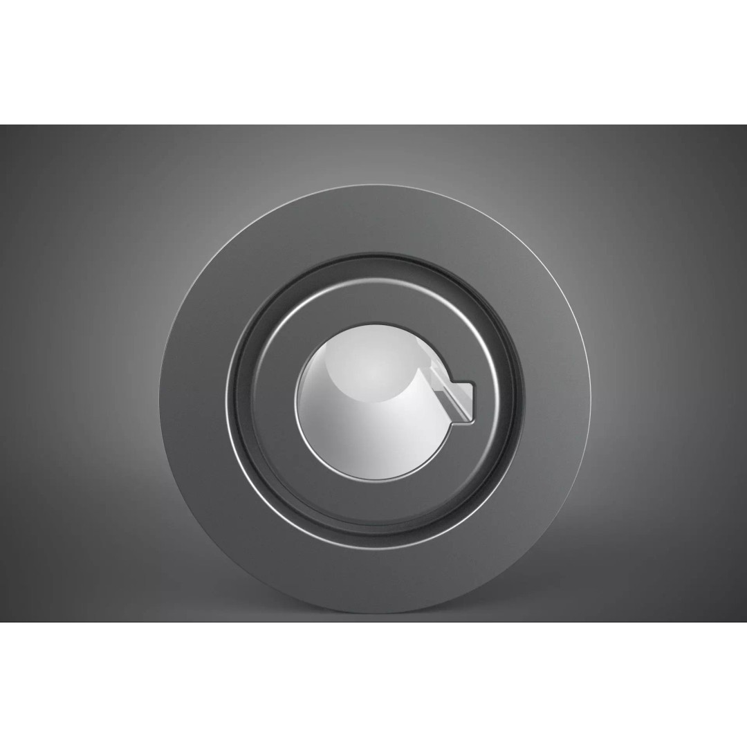Octuple Groove V-Belt Pulley 3D Model – Industrial Sheave, FBX, PBR - View 12
