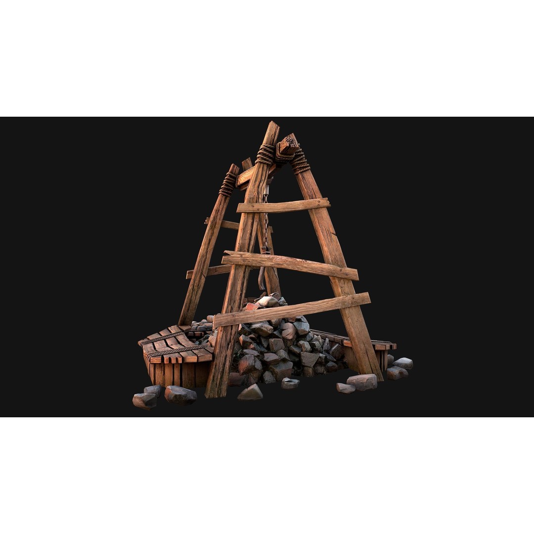 Quarry Stone Rock Mine 3D Model – Low Poly Game Asset, PBR Textures - View 14