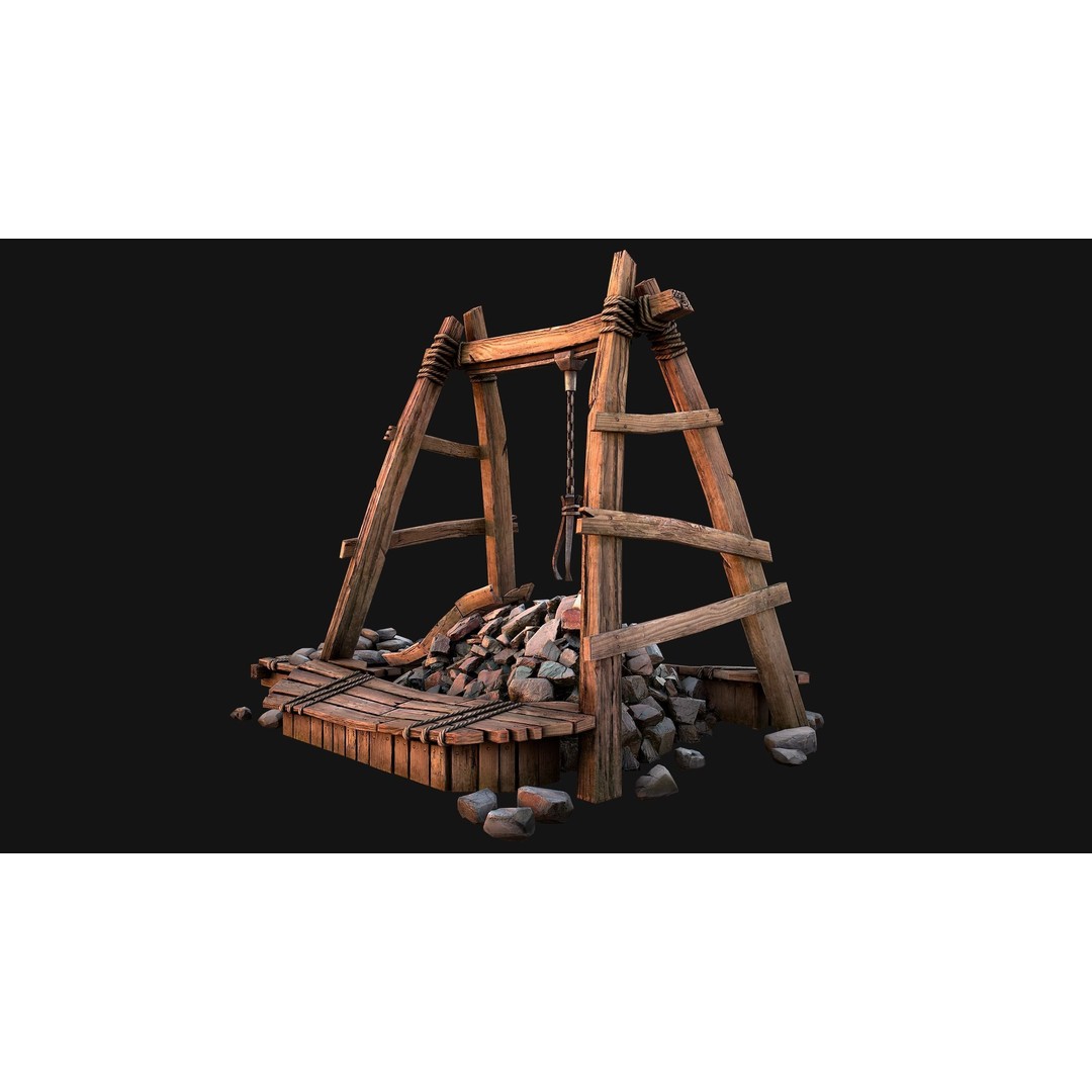 Quarry Stone Rock Mine 3D Model – Low Poly Game Asset, PBR Textures - View 15