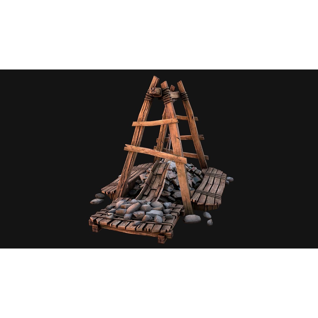Quarry Stone Rock Mine 3D Model – Low Poly Game Asset, PBR Textures - View 21