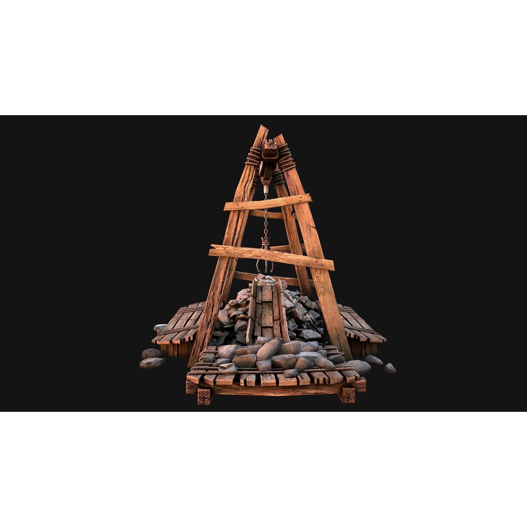 Quarry Stone Rock Mine 3D Model – Low Poly Game Asset, PBR Textures - View 22