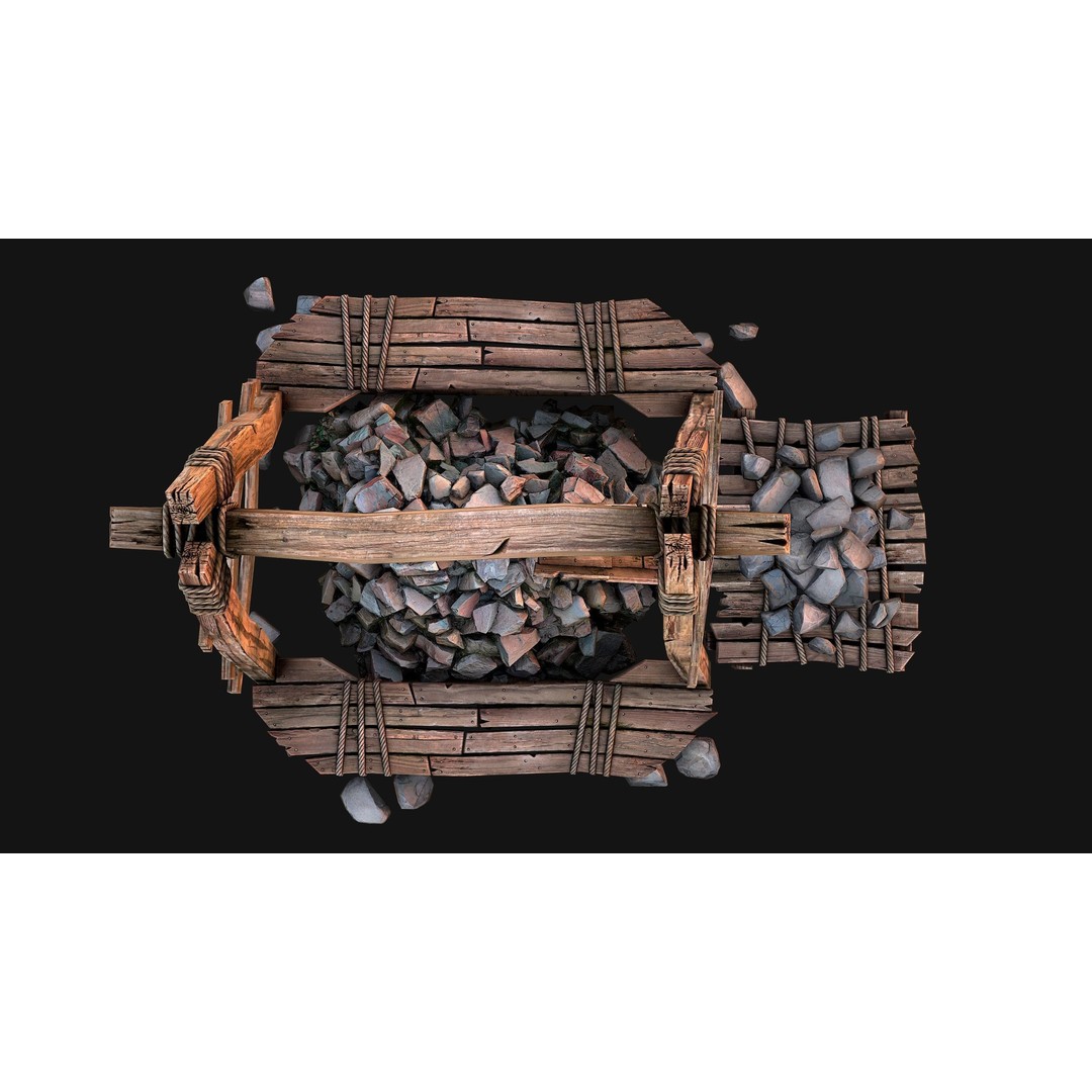 Quarry Stone Rock Mine 3D Model – Low Poly Game Asset, PBR Textures - View 26