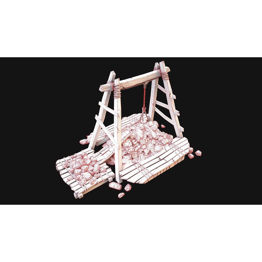 Quarry Stone Rock Mine 3D Model – Low Poly Game Asset, PBR Textures - View 31