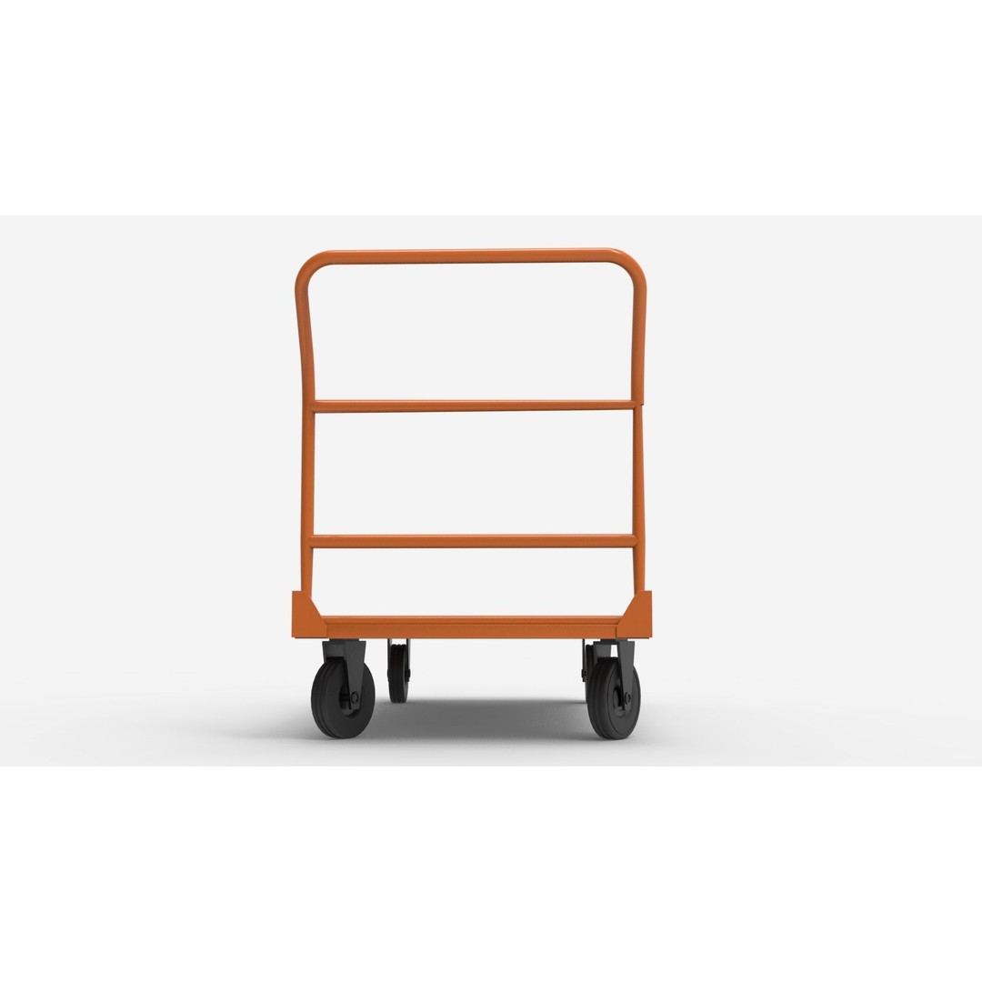 Handcart 3D Model – Industrial Cargo Trolley, Blender - View 7