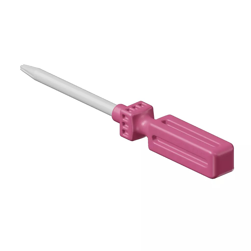 Kids Star Screwdriver 3D Model – High Poly Toy Asset, FBX, OBJ - View 3