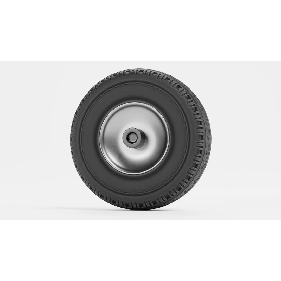 Tire 3D Model – Low Poly Automotive Wheel with PBR Textures - View 6