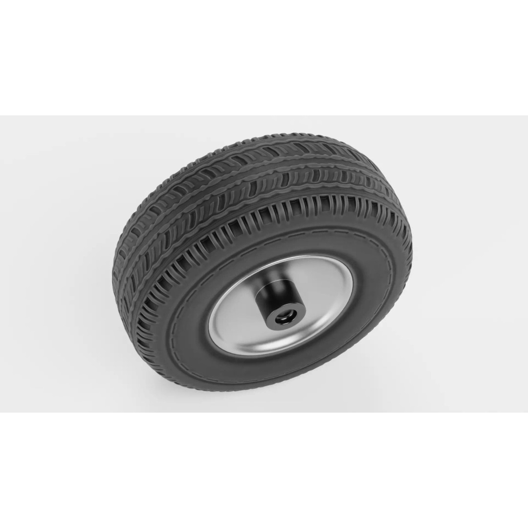 Tire 3D Model – Low Poly Automotive Wheel with PBR Textures - View 7