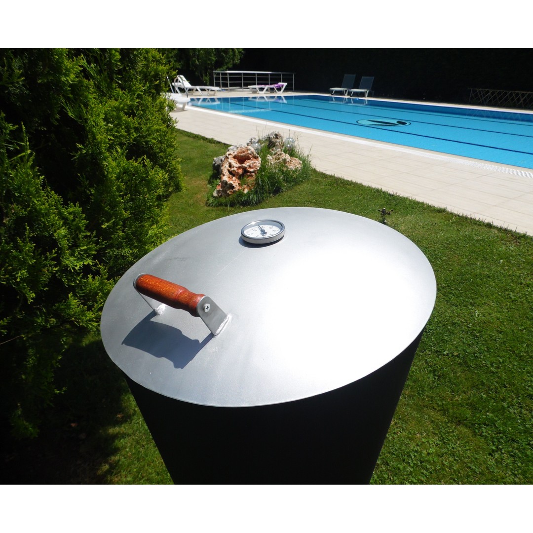 Conical BBQ 3D Model – Adjustable Charcoal Grill with PBR Textures - View 5