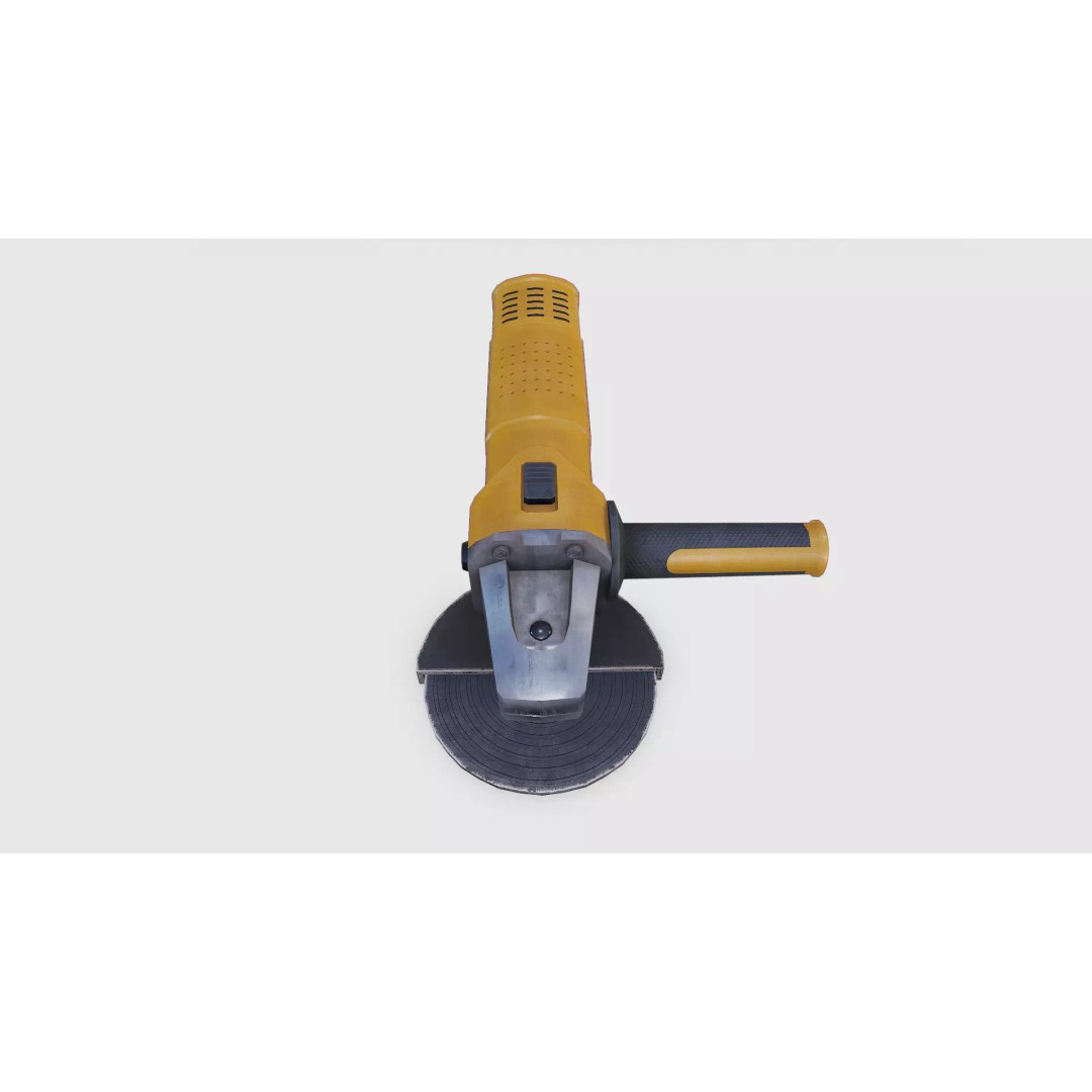 Angle Grinder 3D Model – Low Poly PBR Game Asset, FBX, OBJ, Blender - View 17