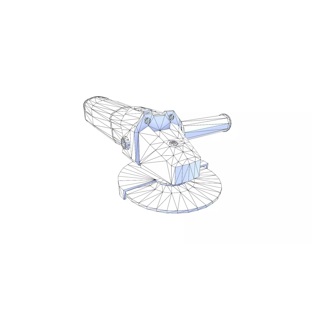 Angle Grinder 3D Model – Low Poly PBR Game Asset, FBX, OBJ, Blender - View 23
