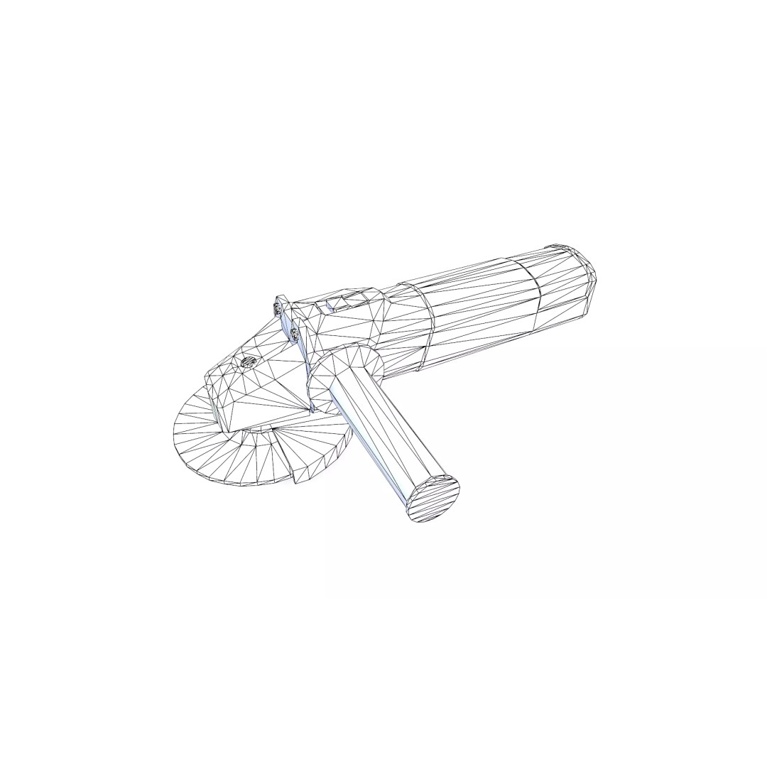 Angle Grinder 3D Model – Low Poly PBR Game Asset, FBX, OBJ, Blender - View 24