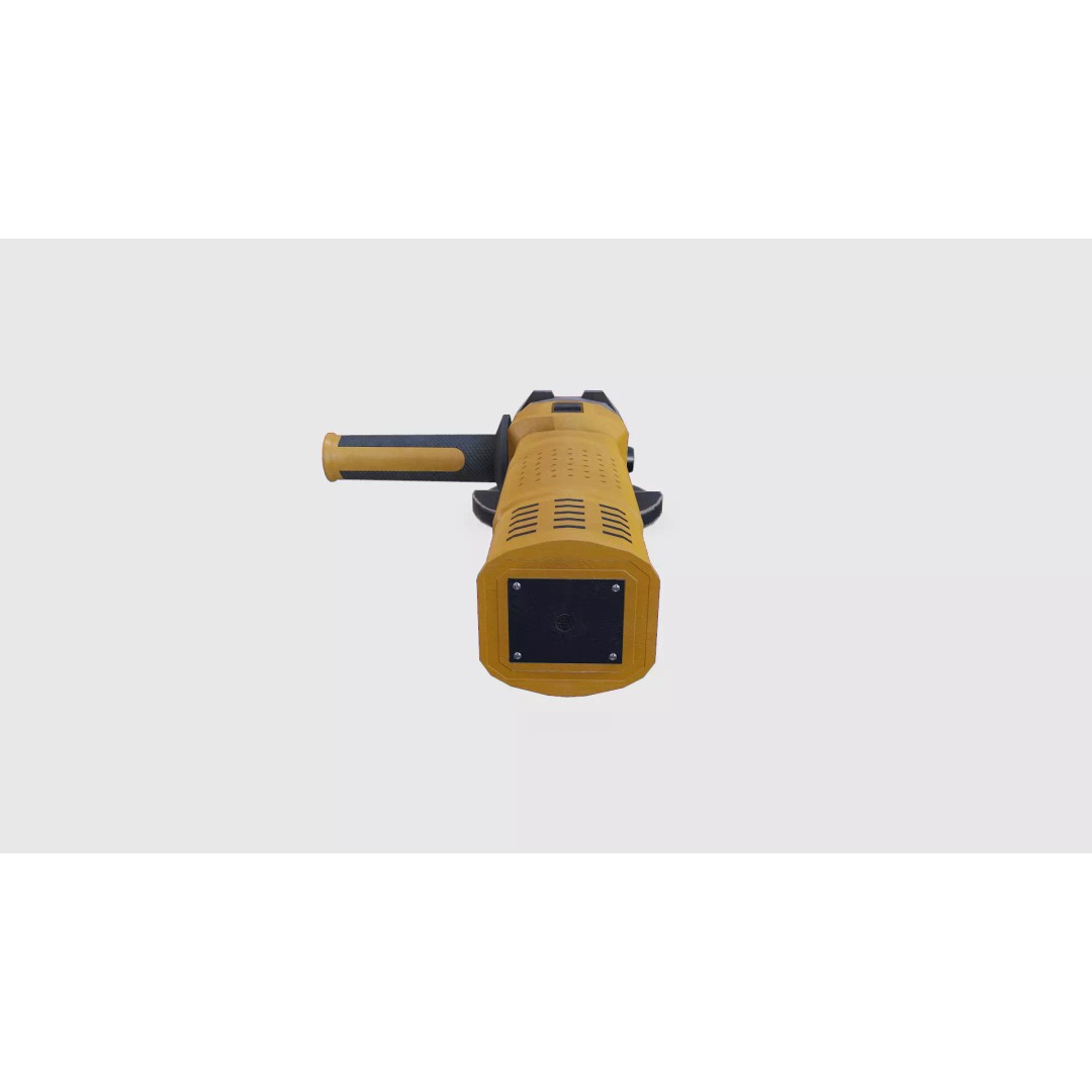 Angle Grinder 3D Model – Low Poly PBR Game Asset, FBX, OBJ, Blender - View 8