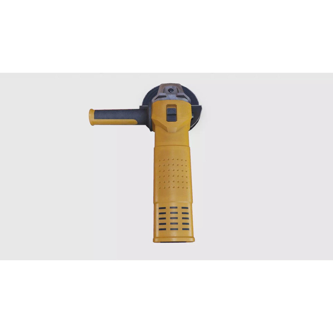 Angle Grinder 3D Model – Low Poly PBR Game Asset, FBX, OBJ, Blender - View 9