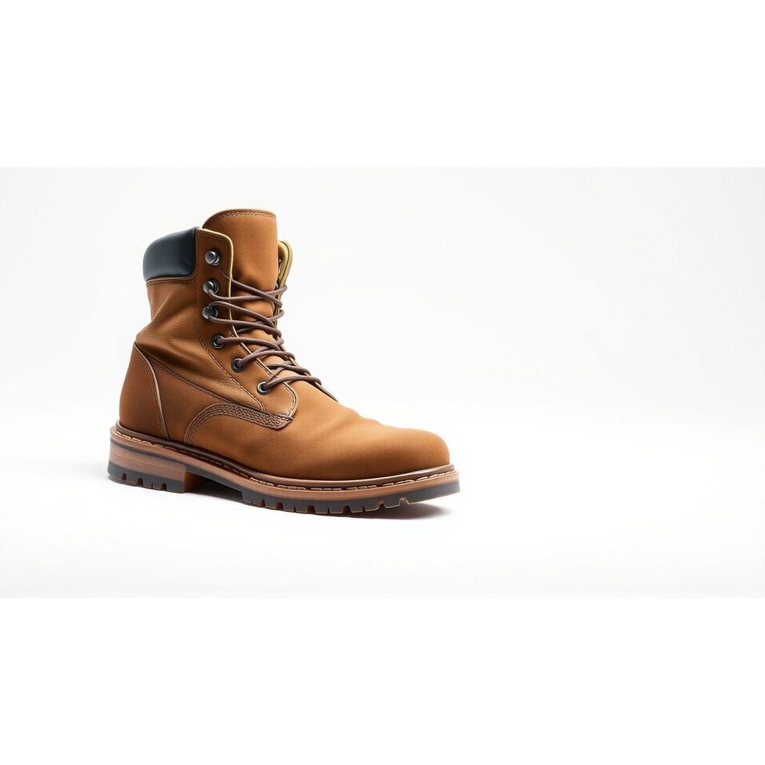 Heavy-Duty Work Boots 3D Model – Low Poly PBR Asset for Games - View 5