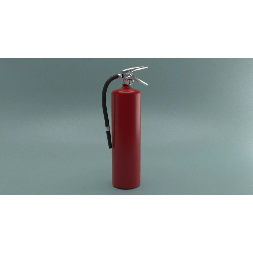 Fire Extinguisher 3D Model – Low Poly PBR Game Asset, FBX