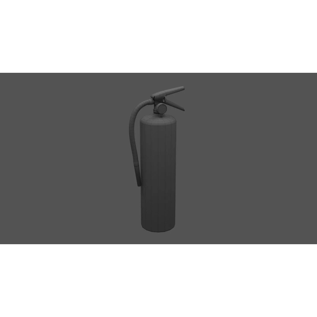 Fire Extinguisher 3D Model – Low Poly PBR Game Asset, FBX - View 10