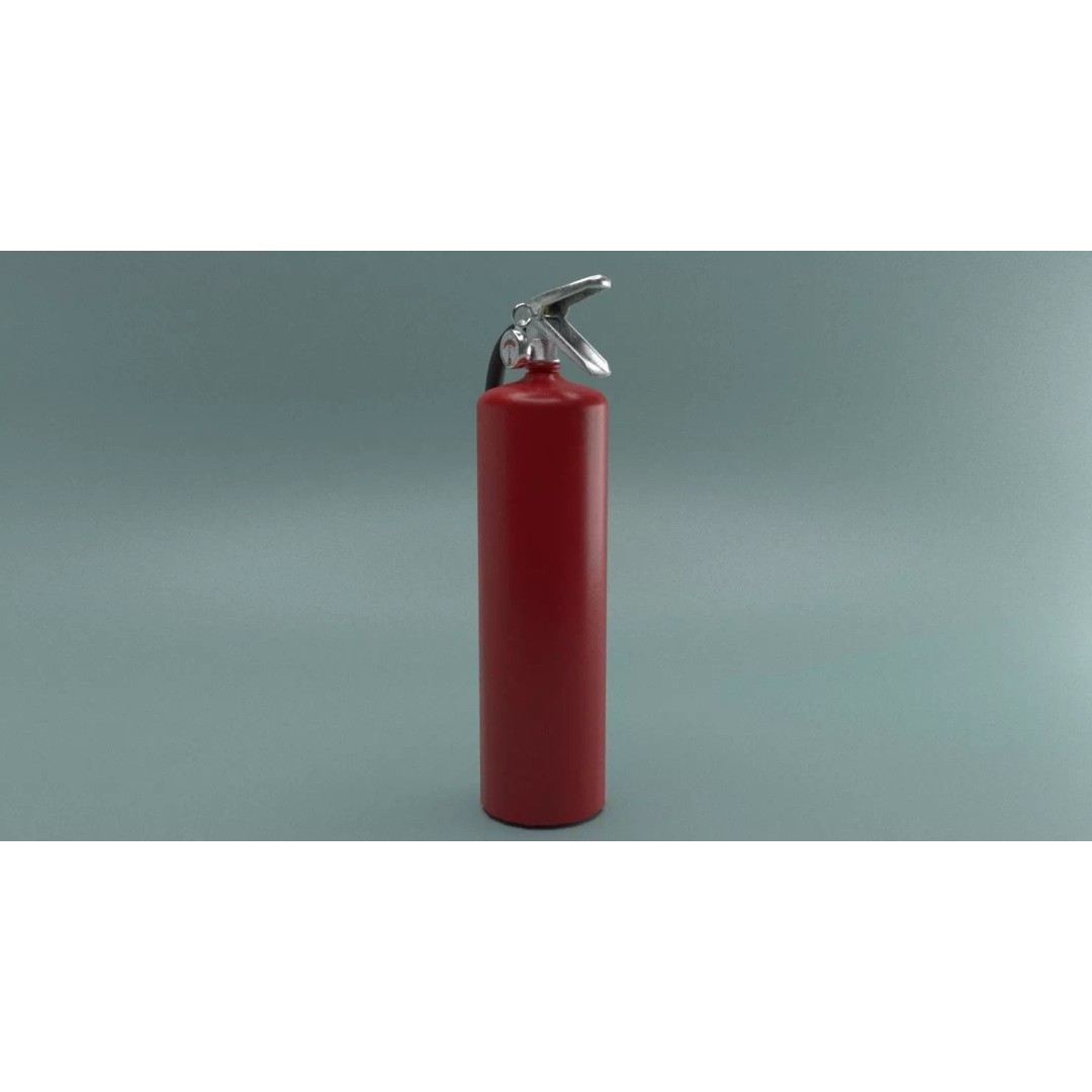Fire Extinguisher 3D Model – Low Poly PBR Game Asset, FBX - View 18