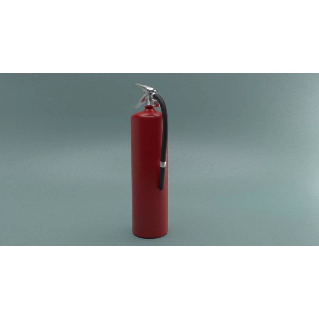 Fire Extinguisher 3D Model – Low Poly PBR Game Asset, FBX - View 27