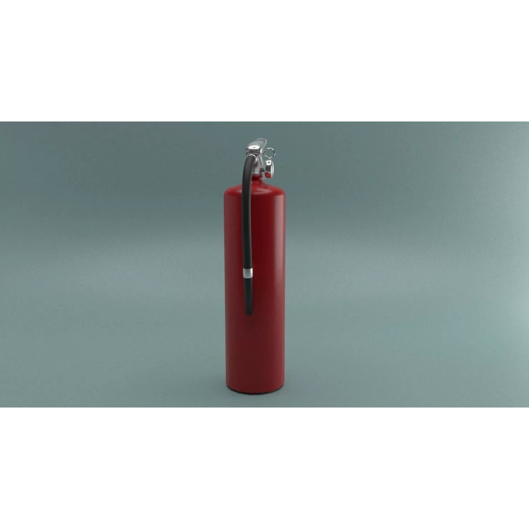 Fire Extinguisher 3D Model – Low Poly PBR Game Asset, FBX - View 29