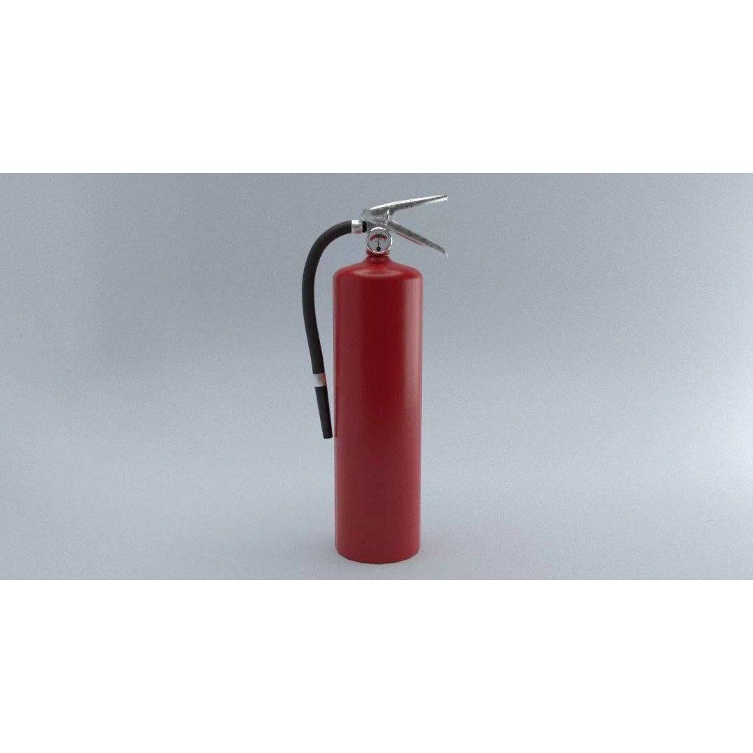 Fire Extinguisher 3D Model – Low Poly PBR Game Asset, FBX - View 3