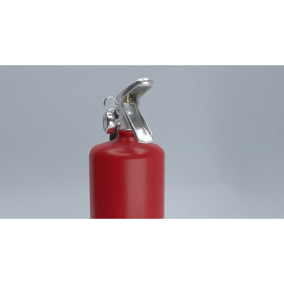 Fire Extinguisher 3D Model – Low Poly PBR Game Asset, FBX - View 5