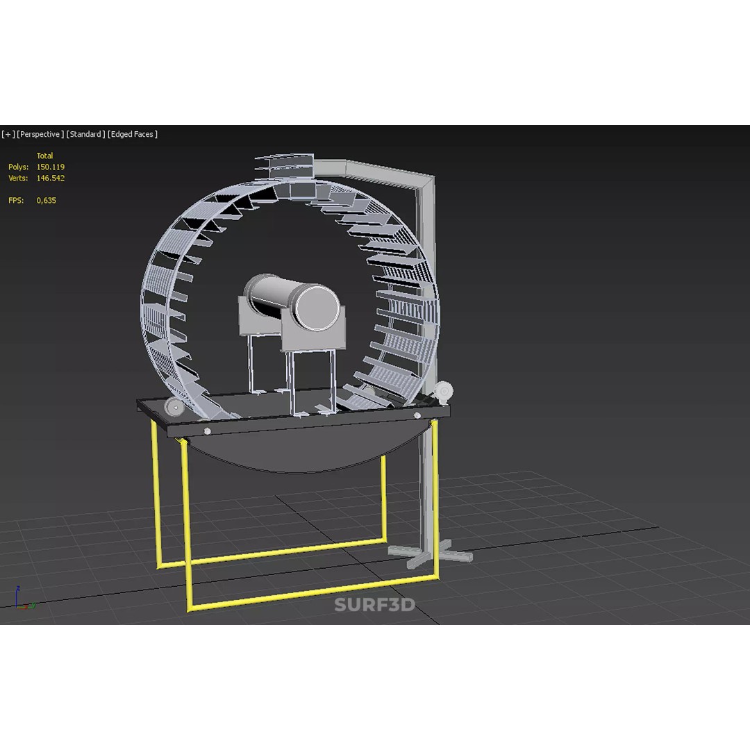 Rotary Hydroponic Spin Garden 3D Model – High-Quality PBR Asset, FBX - View 58