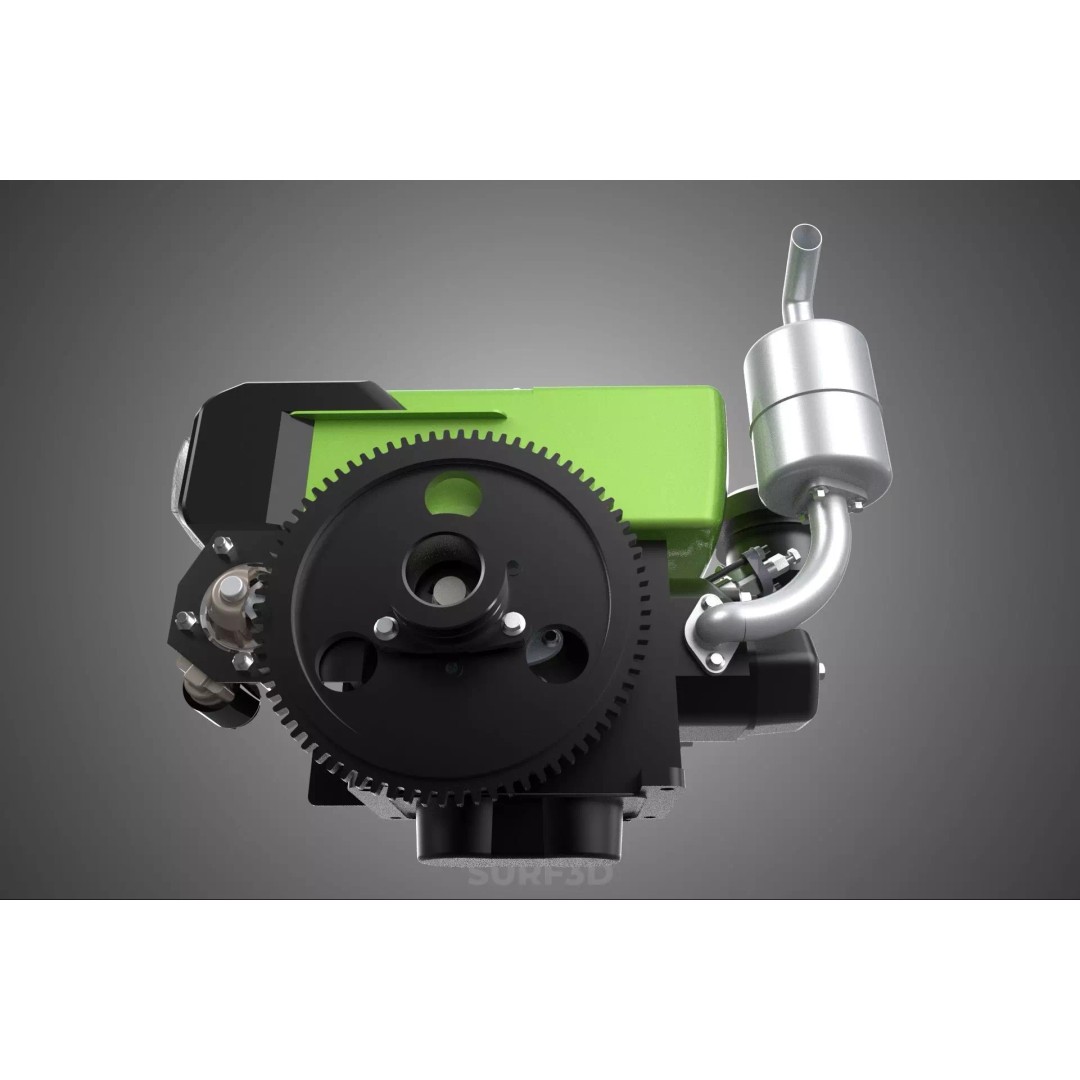 Green Diesel Engine Headlight 3D Model – High Poly PBR Asset, FBX/OBJ - View 15