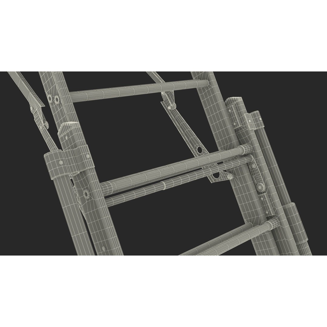 Rescue Platform 3D Model – Emergency Equipment with Stairs, FBX/OBJ
