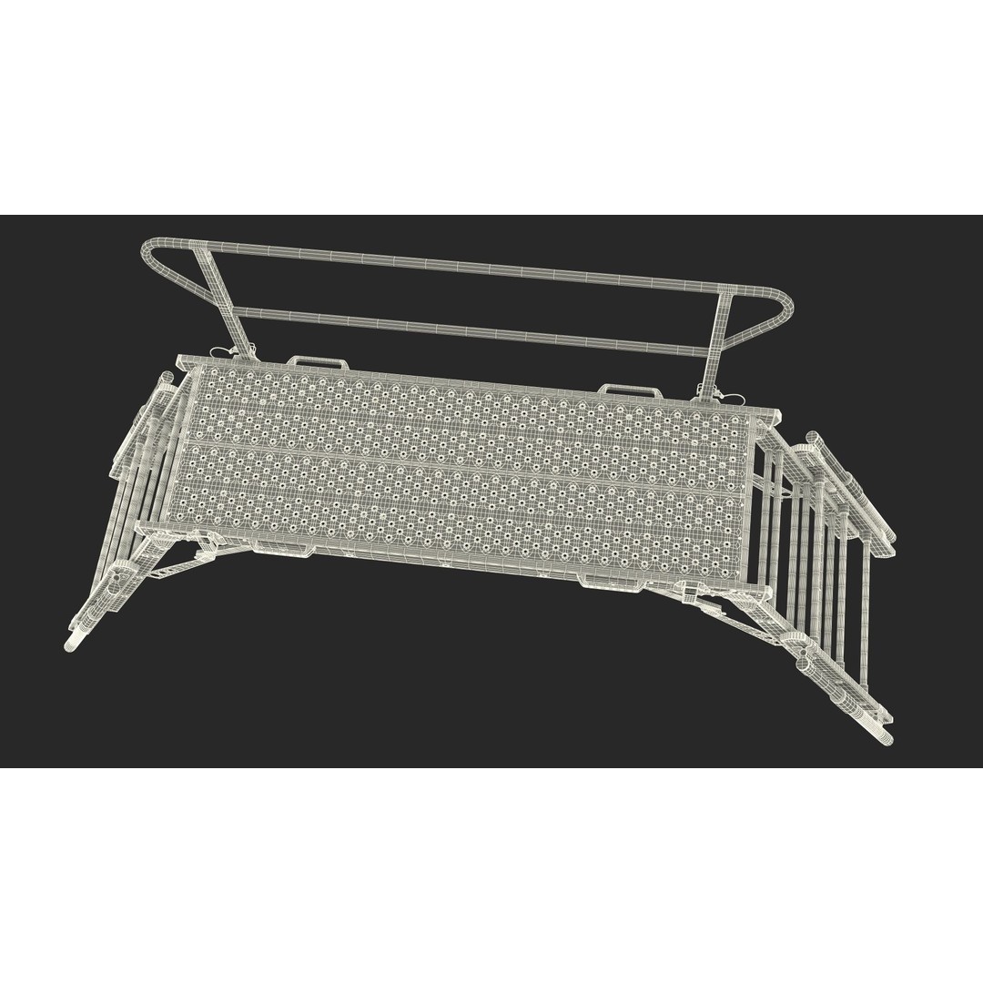 Rescue Platform 3D Model – Emergency Equipment with Stairs, FBX/OBJ - View 32