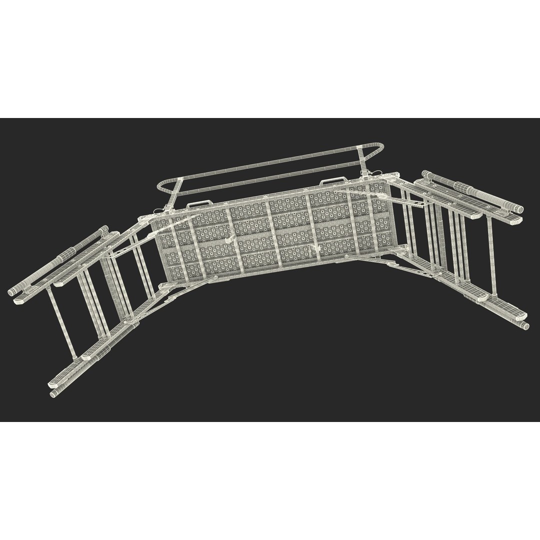 Rescue Platform 3D Model – Emergency Equipment with Stairs, FBX/OBJ - View 33