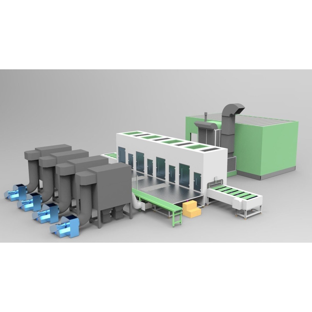 Paint Spraying Equipment Set 3D Model – Industrial Tools, FBX, OBJ - View 26