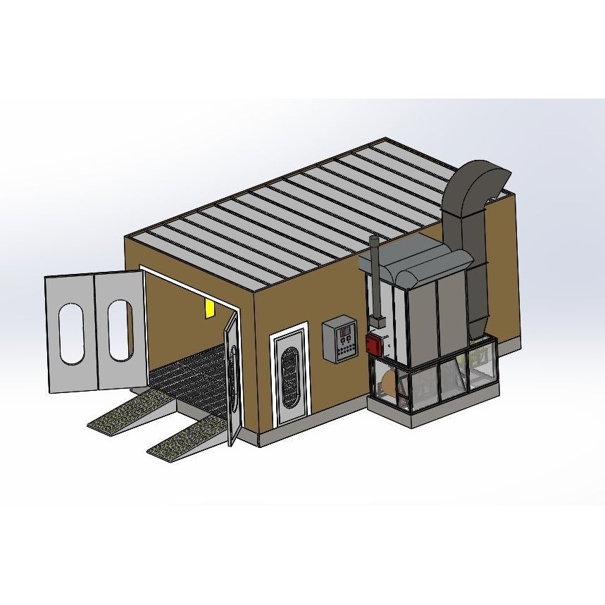 Paint Spraying Equipment Set 3D Model – Industrial Tools, FBX, OBJ - View 6