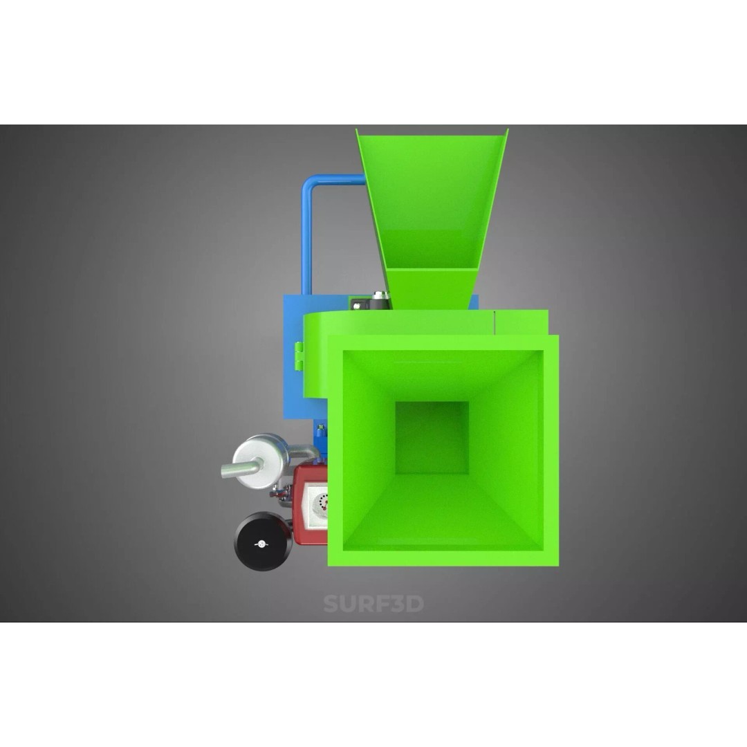 Heavy Duty Cutter Mulcher Machine 3D Model – PBR, FBX, Game Ready - View 32