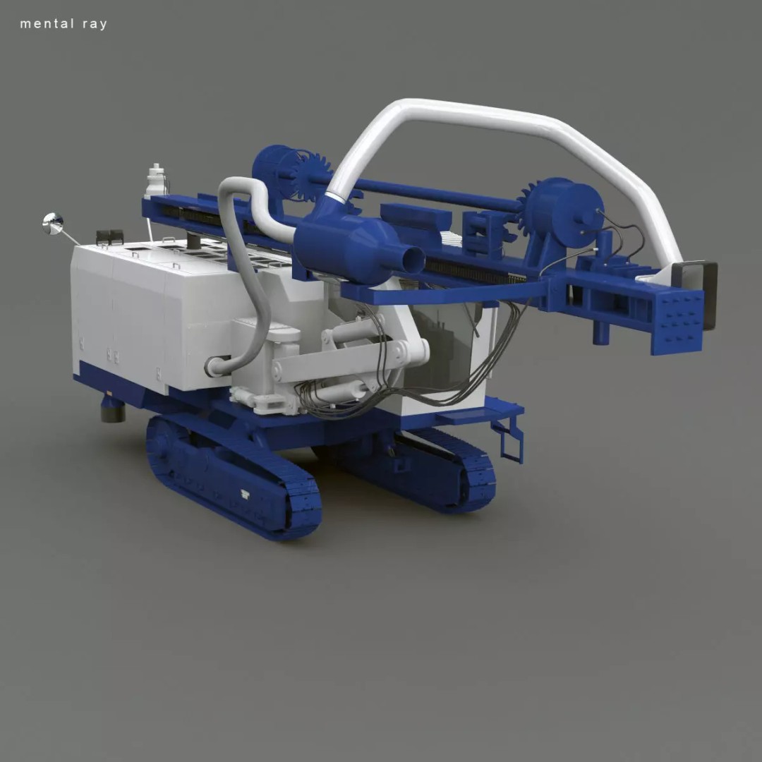 DTH DCR 20 Drill 3D Model – High Poly Industrial Machine, FBX, Game Ready