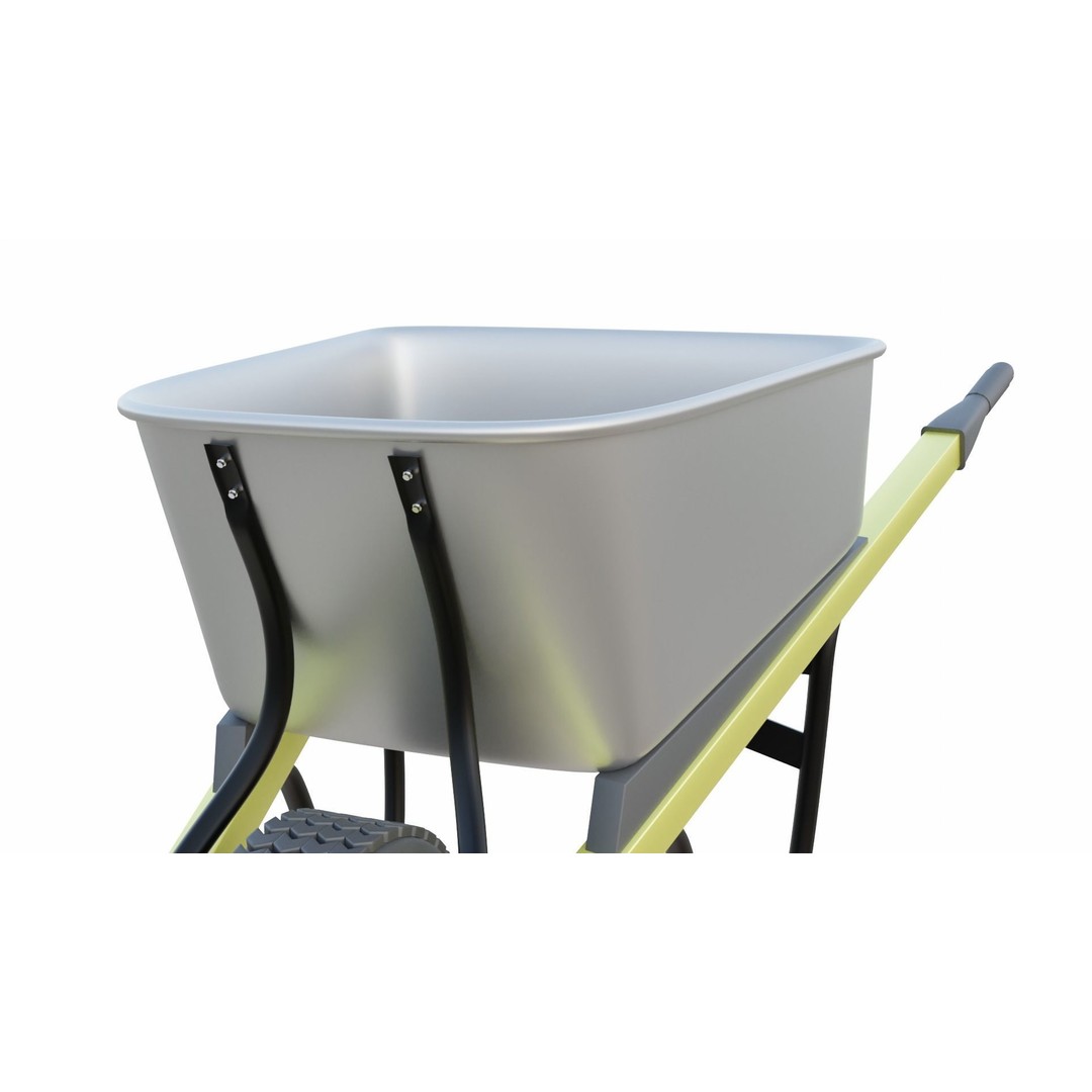 Wheelbarrow 3D Model – PBR Textured, Game-Ready Formats - View 12