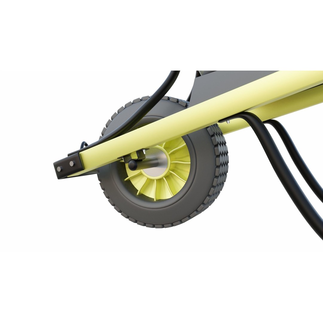 Wheelbarrow 3D Model – PBR Textured, Game-Ready Formats - View 6