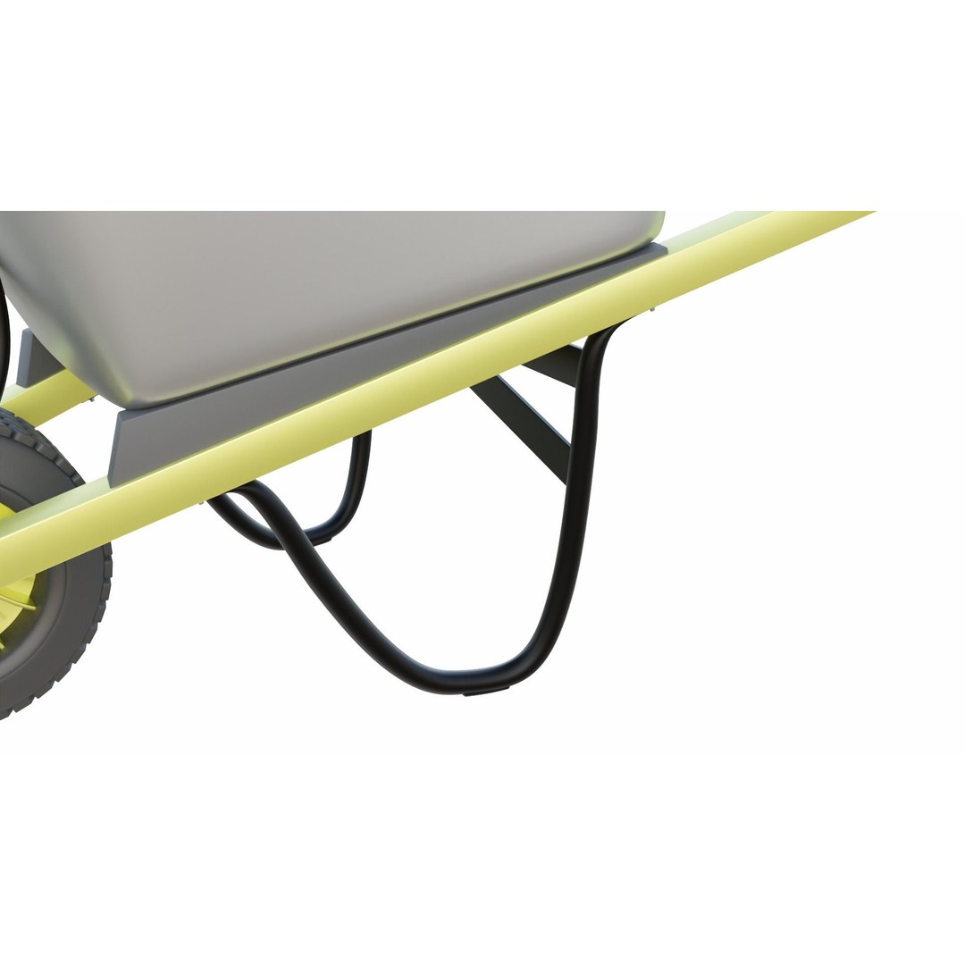 Wheelbarrow 3D Model – PBR Textured, Game-Ready Formats - View 8