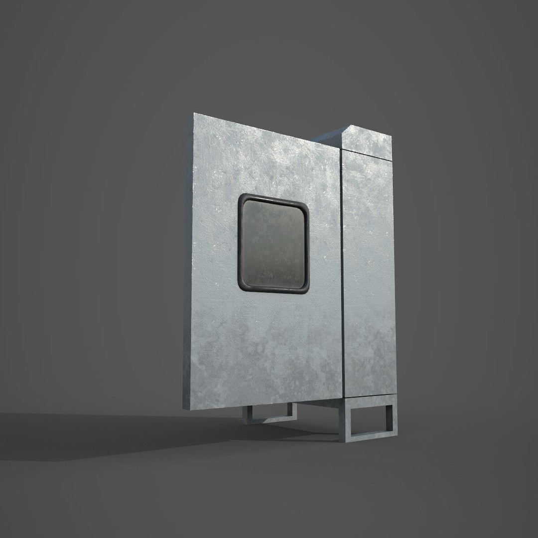 Industrial Electrical Control Panel 3D Model – Low Poly Game-Ready Asset, FBX - View 4