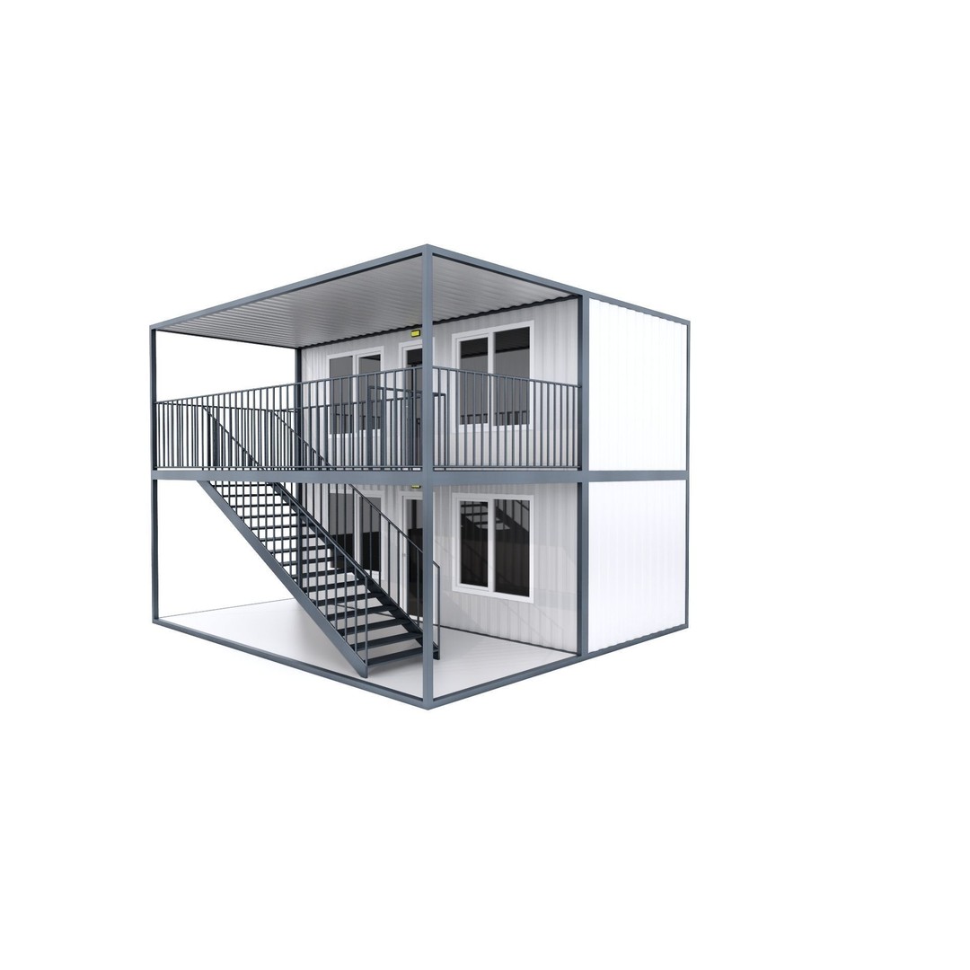 Container 3D Model – Low Poly Industrial Asset, FBX & OBJ Formats - View 15
