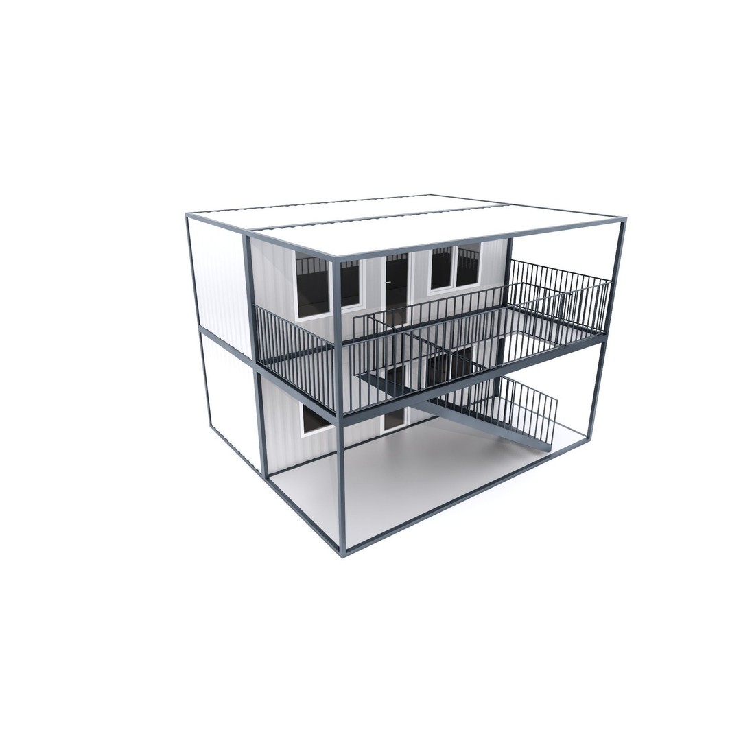 Container 3D Model – Low Poly Industrial Asset, FBX & OBJ Formats - View 20
