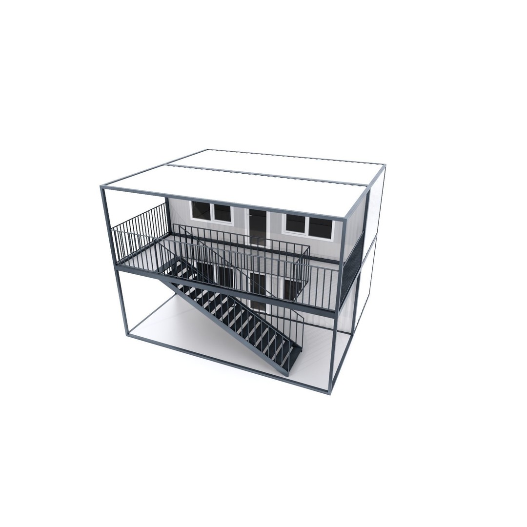Container 3D Model – Low Poly Industrial Asset, FBX & OBJ Formats - View 26